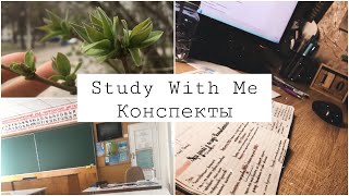 Study With Me №15 | Учись Со Мной | Ведение Конспектов | Мотивация | Продуктивность | ЗНО | ЕГЭ |