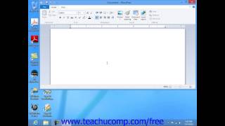 Windows 8 Tutorial Starting WordPad Microsoft Training Lesson 7.1
