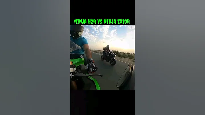Ninja H2R 😈 Vs Ninja Zx10r 🥶#zx10r #h2r #crazyrider46  #viralvideo #superbike
