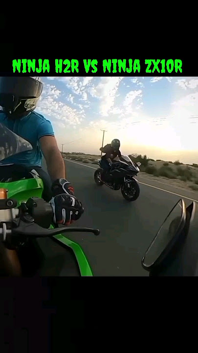 Ninja H2R 😈 Vs Ninja Zx10r 🥶#zx10r #h2r #crazyrider46  #viralvideo #superbike