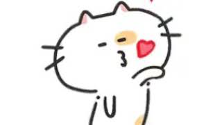 Cat kissing gif