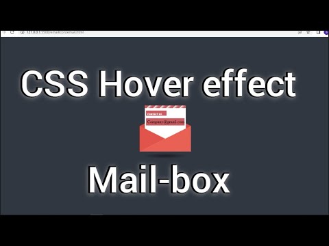 css hover effect | how to make a mailbox using html and css|CodeWithSawdia|html and css