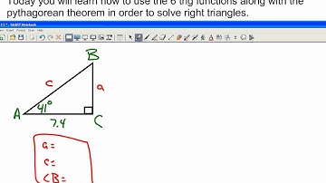 Algebra 2 CP Lesson 13.1 Right Triangle Trig