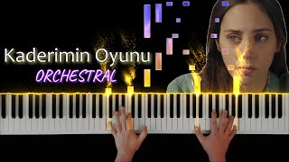 Kaderimin Oyunu - Hüzün (Orchestral Ver.) | Piano Tutorial (Medium) - 4K