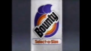 Bounty Select A Size Paper Towels Commercial 1992