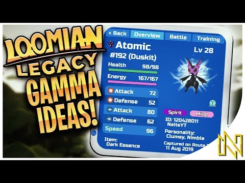 Gamma Duskit Designs Ideas Loomian Legacy Youtube