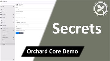 Secrets - Orchard Core Demo
