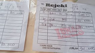 Contoh nota pembelian bahan bangunan