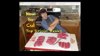 How to cut Top Sirloin Steaks |Whole Top Butt/Sirloin (Cap On) Cutting Tutorial | & Picanha