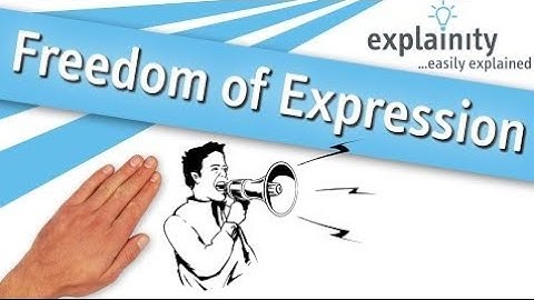 Freedom of Expression explained (explainity® explainer video)