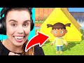 Choosing where to build my first house... (it's actually a tent) - Animal Crossing