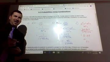 3.5 Probabilities Using Combinations
