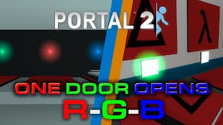 One Door Opens (Abstract) & R-G-B (abstract) / Portal 2