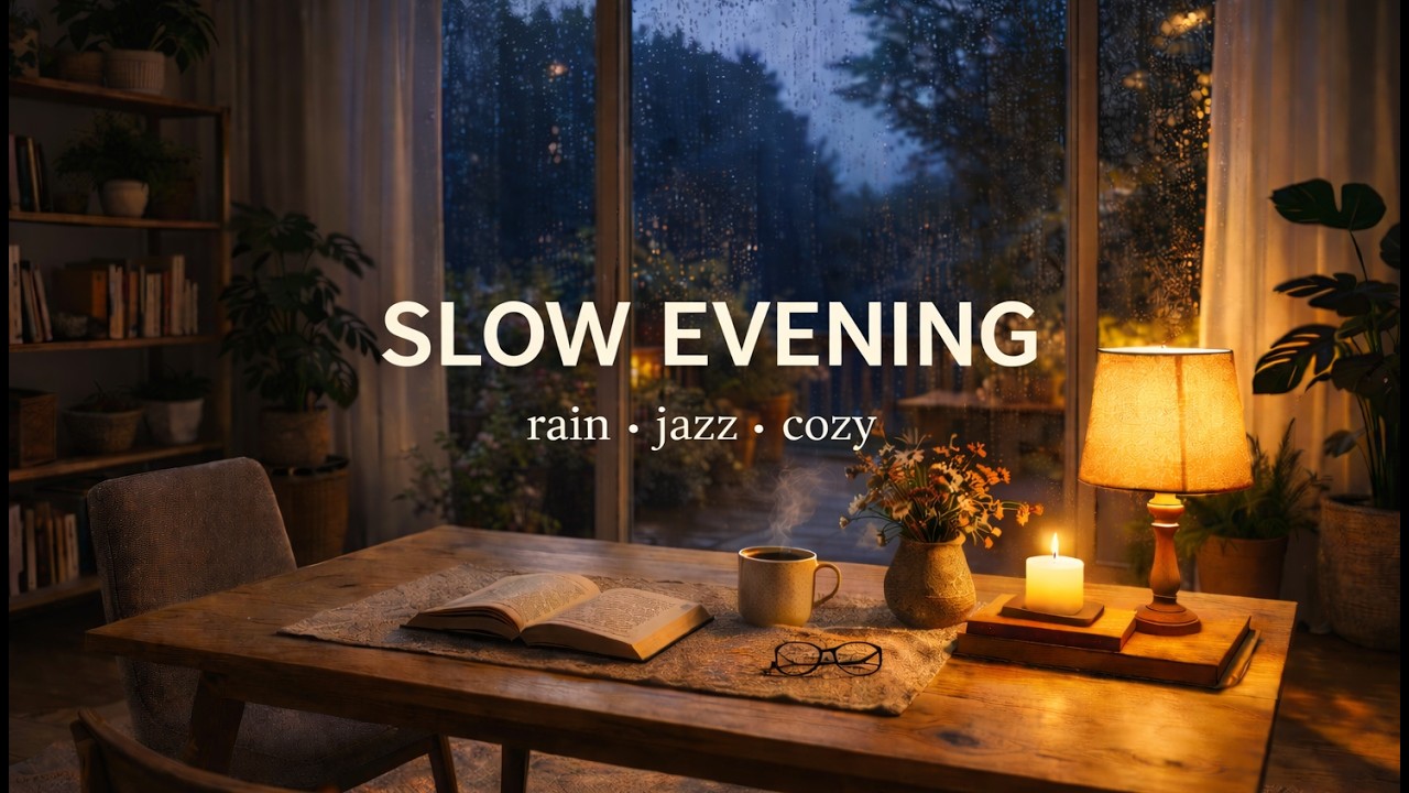 A Quiet Rainy Evening at Home | Cozy Reading & Soft Light