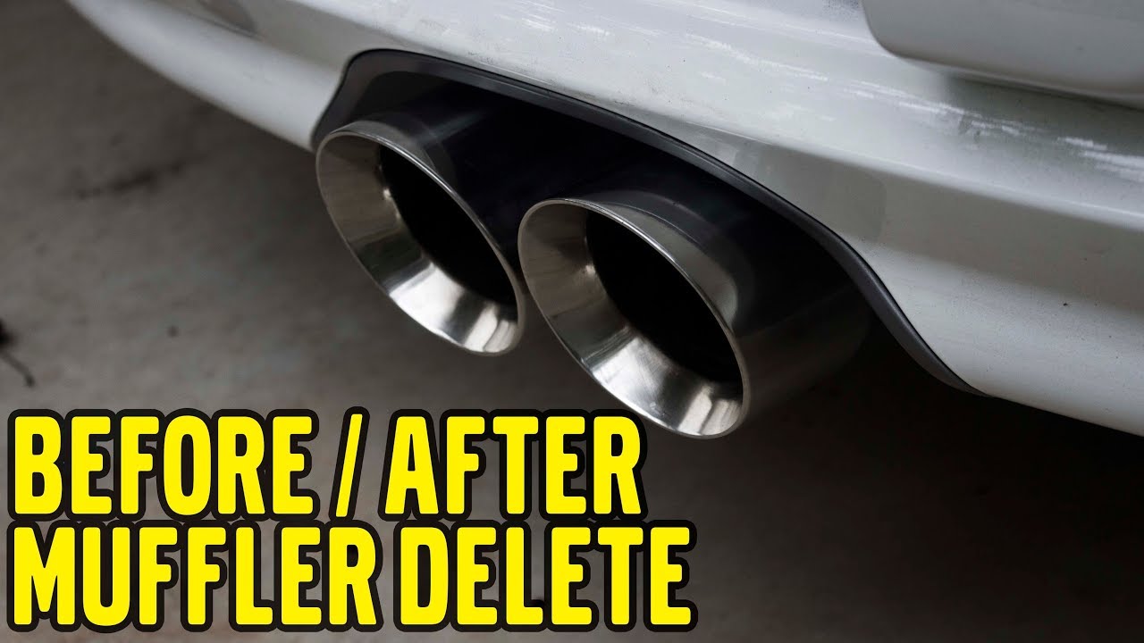 Porsche 987 S Muffler Delete, Before / After YouTube
