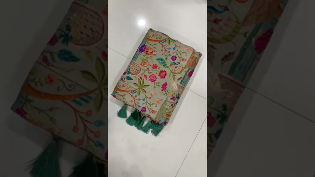 Pure Viscose Gajji Silk Pashmina Saree – Premium Silk Saree