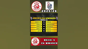 MECHI 5 ZA MWANZO SIMBA SC NBCPL 2025 26 