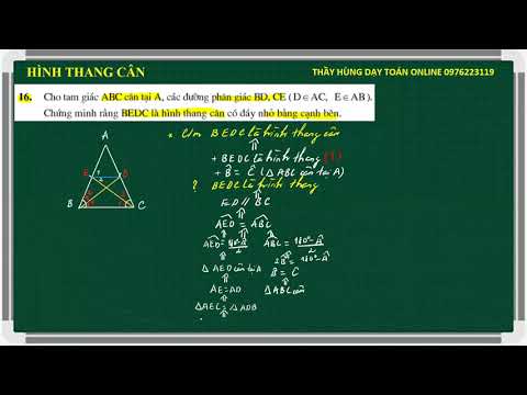 Video 1. Hướng dẫn chứng minh hình thang cân - youtube