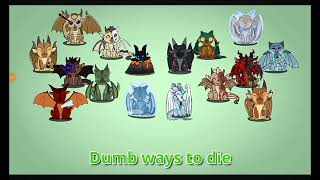 Dumb Ways To Die But It's Wings Of Fire