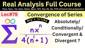 Absolutely conditionally Convergent and divergent series examples #ppsc #fpss #nts #maths #afmathe