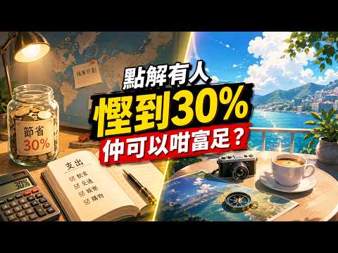 【廣東話/ 粵語】點解有啲人可以儲到30%嘅開支但係依然生活得好富足？絕大多數人從來都未被教過嘅秘訣