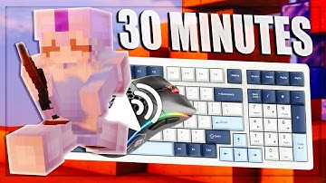 Uncut 30 Minutes of Thocky Keyboard and Mouse ASMR | Hypixel Bedwars