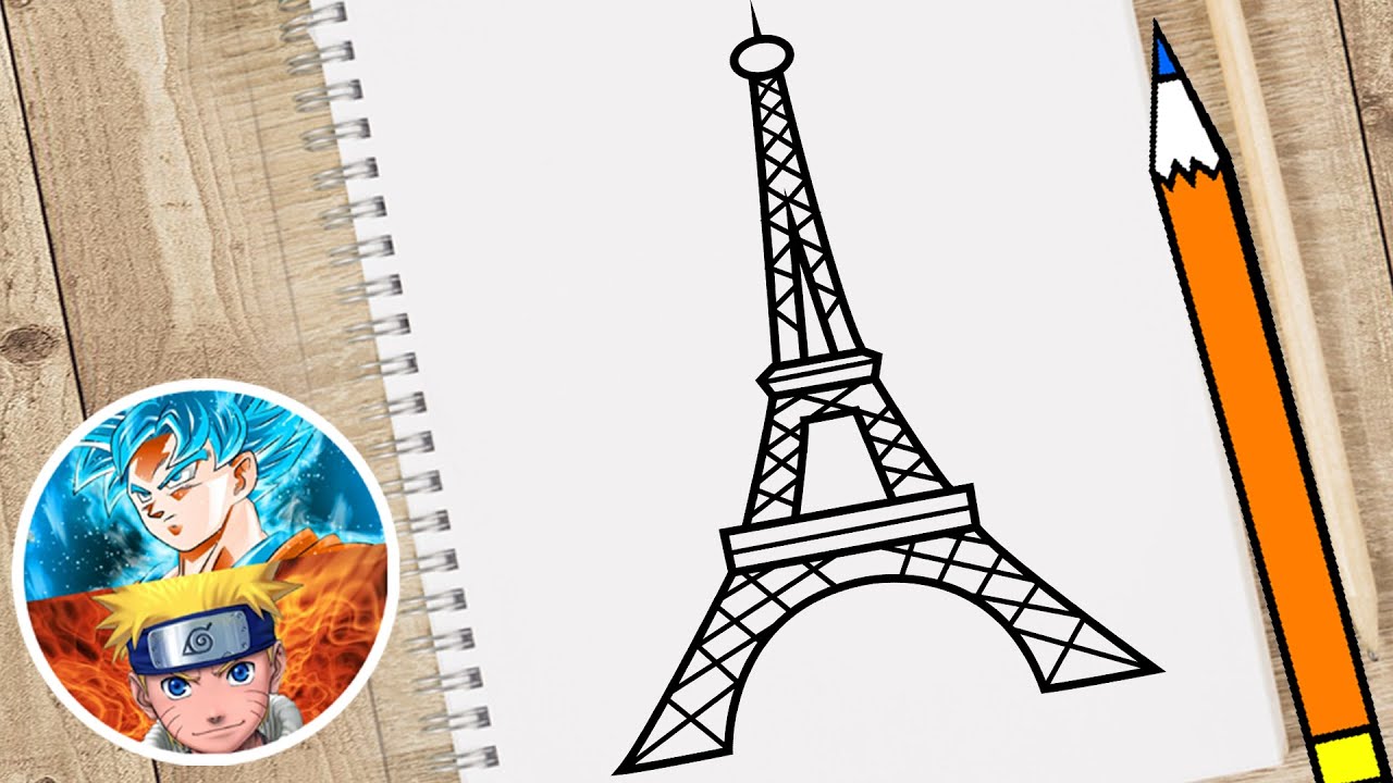 COMO DESENHAR A TORRE EIFFEL PASSO A PASSO - YouTube