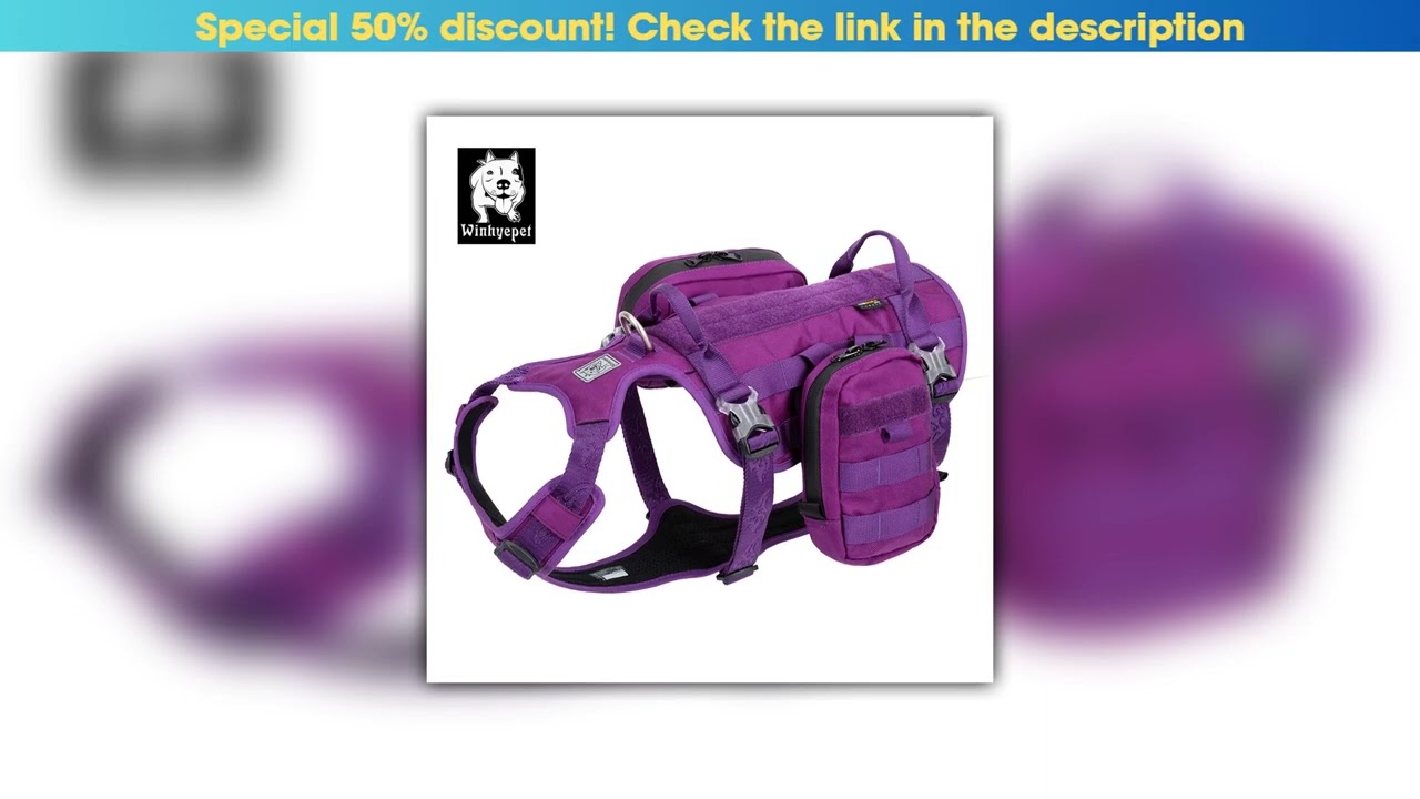 Unboxing Winhyepet Dog Harness Pet Outdoor Straps 3M Reflective Back Slip Vest Breathable Mesh Lini