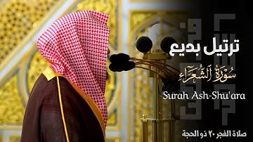 " وتَوَكَّل على العزيزِ الرَّحيم " ترتيل عذب لختام سورة الشعراء للشيخ عبدالله القرافي ~ 20-12-1446هـ
