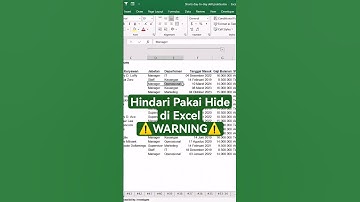 Group lebih baik dari pada Hide di Excel 🔥 #belajarexcel #excel #exceltips #belajaronline