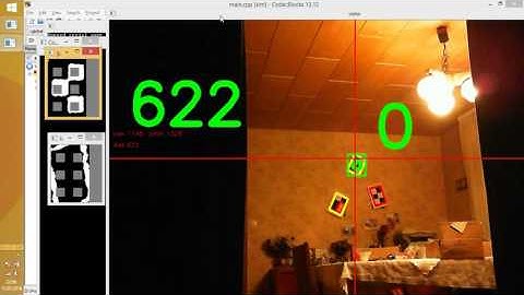 opencv long distance marker finder and measuring (servo+lidarlitev2)