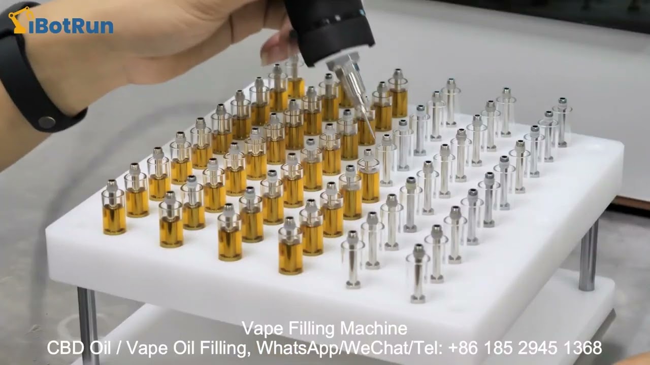 Vape Filling Machine For Vape Oil & CBD Oil Filling – Oil Cartridge Filling Machine – iBotRun