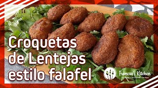 ✅ How to make FALAFELstyle lentils CROQUETTES without egg (Mini Croquettes)