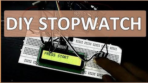 DIY STOPWATCH WITH ARDUINO