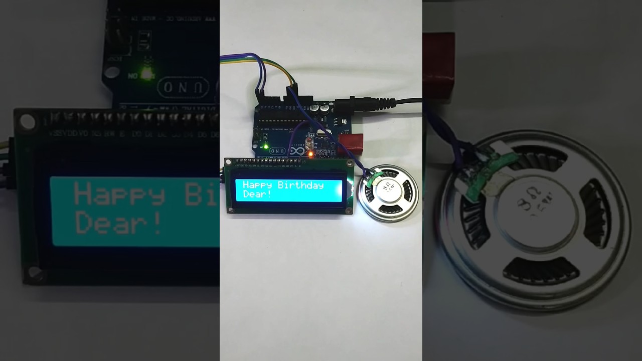 Creating a Happy Birthday Tune with Arduino and LCD Display  shorts