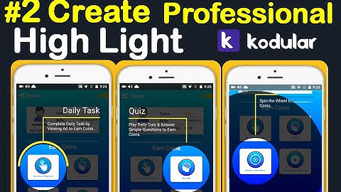 #2 how to add Spotlight or Highlight in our application while opening kodular,appybuilder.(2021)
