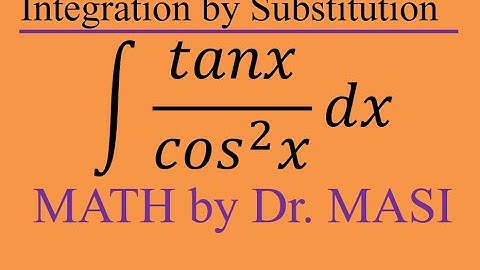 Integral of tanx,cos^2x, How to integrate, Indefinite Integral, Integration, Calculus