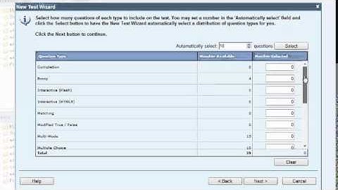 Build a Custom Test, My Math