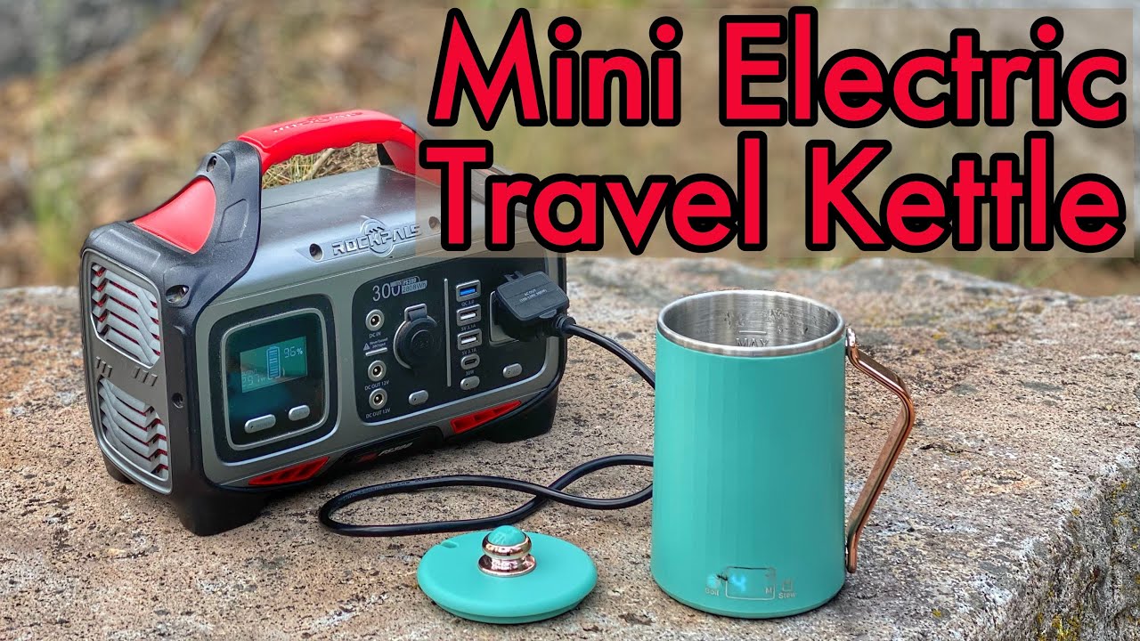  Portable Travel Electric Kettle Mini Thermos Fast Boil Teapot  Heating Cup Stainless Steel Metal Bottle: Home & Kitchen