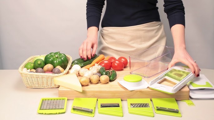 Adjustable Mandoline Slicer with Spiralizer Vegetable Slicer - Veggie –  PrepNaturals