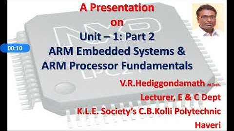 Unit 1 part 2: fundamentals of ARM Controller