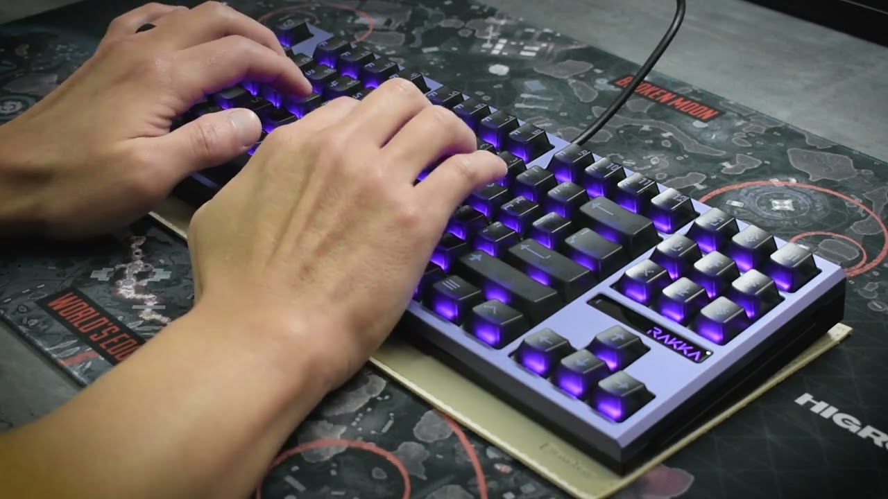 RAKKA EDGE 80 TYPING SOUNDS. Mobius Switches + FR4 plate clack-fest under your fingers! 