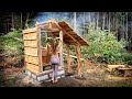 BUILDING A SMOKEHOUSE - Wood Fired Smoked Salmon, part 1 | Preparing for WINTER (FIREWOOD) - Ep. 141