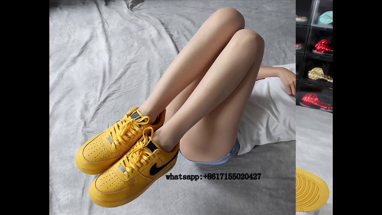 nike air force 1 supreme north face yellow