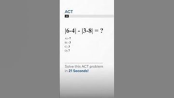 Master Absolute Values: A Quick #actmath Tip You Need to Know!