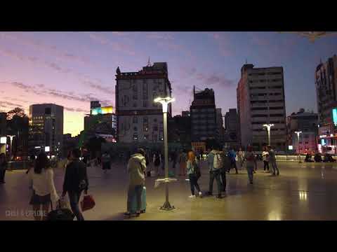 🇹🇼 Taiwan Taichung Station in the dusk - 市政府站 [2019 Archive before COVID]