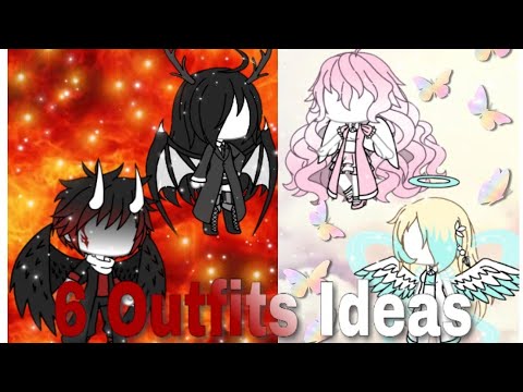 6 Demons and angle Gacha Life |Outfits Ideas| (For girls and boys ...