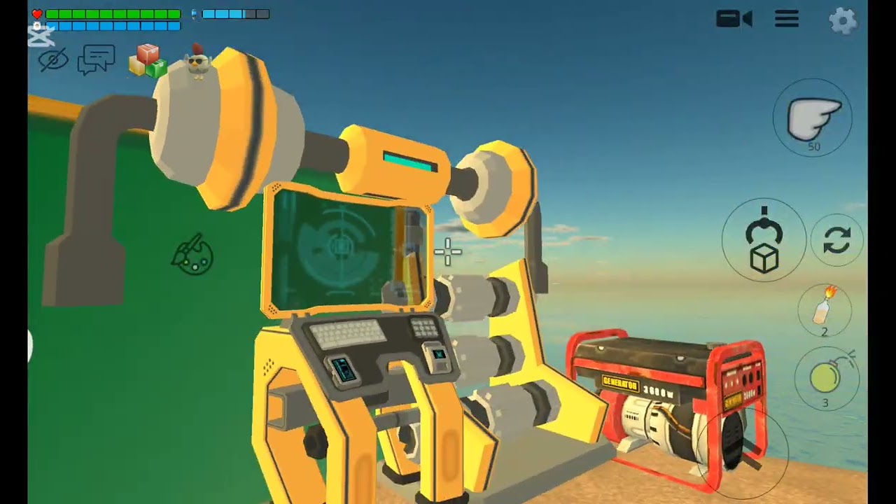 Играем в chicken gun с цунами.