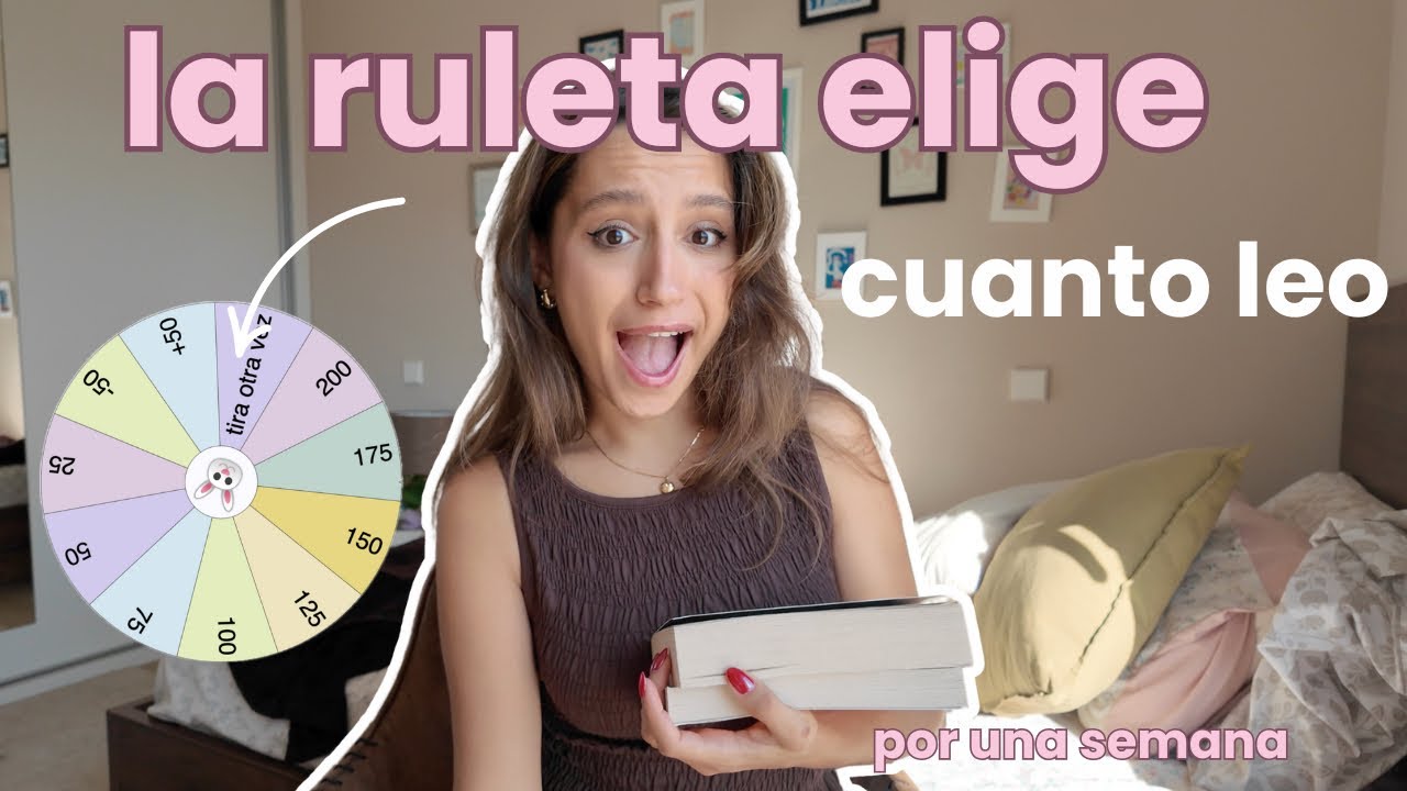 LA RUEDA ELIGE CUANTO LEO POR UNA SEMANA📖🧺🕛 ¿lo conseguiré? (Reading vlog)
