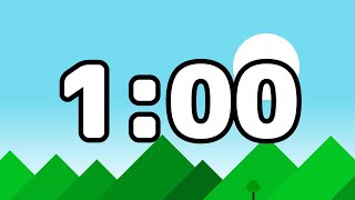 1 Minute Timer ‐ Countdown Mountains